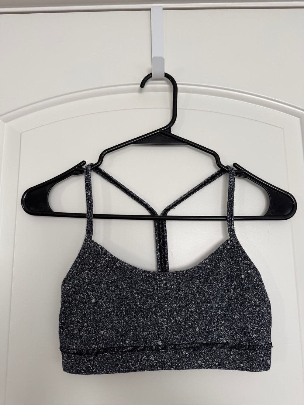 lululemon athletica Black Speckled Strappy Sports Bra